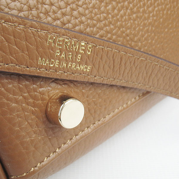 High Quality Hermes Kelly 35cm Togo Leather Bag Coffee 6308